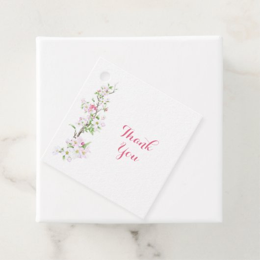 Aangepaste Apple Blossom Bruid Bruiloft Bedankt Bedankjes Labels (In situ)