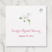 Aangepaste Apple Blossom Bruid Dankjewel Bedankjes Labels (Achterkant)