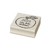 Aangepaste Apple Book Stamp voor docenten Rubberstempel (Stempel)