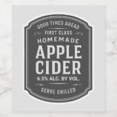 Aangepaste Apple Cider Label Sticker (Enkel label)