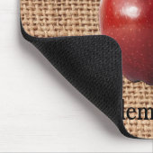 Aangepaste Apple- en Jute Teacher mousepad Muismat (Hoek)
