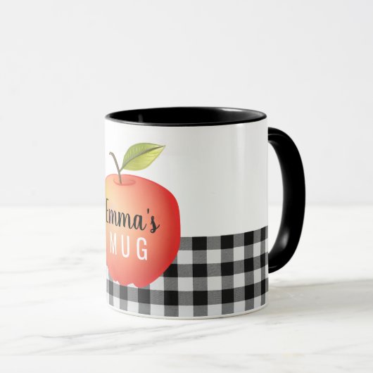 Aangepaste Apple Mok (Voorkant rechts)