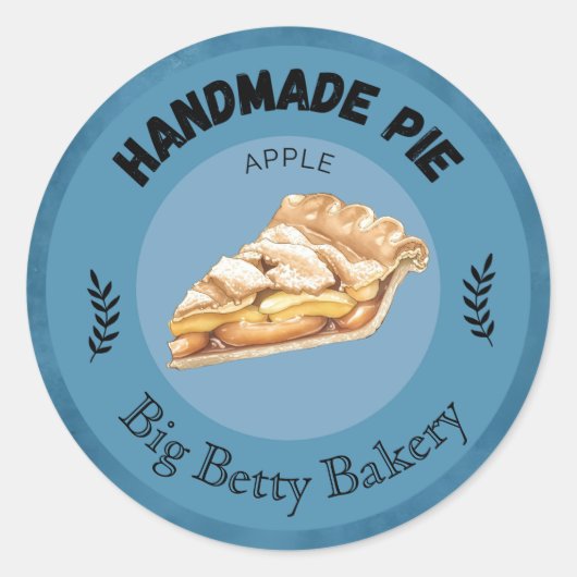 Aangepaste Apple Pie Labels | Gepersonaliseerde Ba (Voorkant)