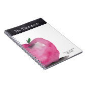 Aangepaste Apple-Waterverf Dank u voor de leraar Notitieboek (Rechterzijde)