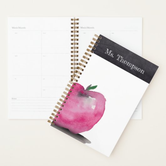 Aangepaste Apple-Waterverf Dank u voor de leraar Planner (Display)
