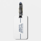 Aangepaste Apres Ski Familie Vrienden Ski Trip Gro Bagagelabel (Achterkant verticaal)