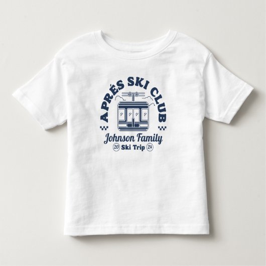 Aangepaste Apres Ski Familie Vrienden Ski Trip Gro Kinder Shirts (Voorkant)