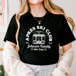 Aangepaste Apres Ski Familie Vrienden Ski Trip Gro T-shirt