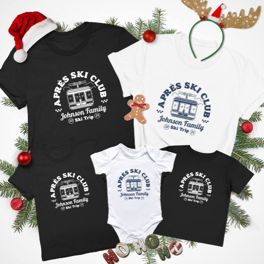 Aangepaste Apres Ski Familie Vrienden Ski Trip Gro T-shirt
