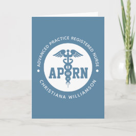 Aangepaste APRN Advanced Practice Registered Nurse Kaart