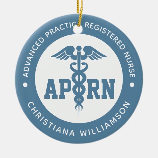 Aangepaste APRN Advanced Practice Registered Nurse Keramisch Ornament (Voorkant)