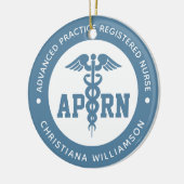 Aangepaste APRN Advanced Practice Registered Nurse Keramisch Ornament (Links)