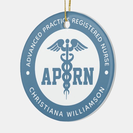 Aangepaste APRN Advanced Practice Registered Nurse Keramisch Ornament (Links)