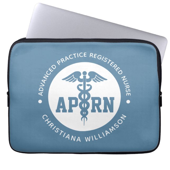 Aangepaste APRN Advanced Practice Registered Nurse Laptop Sleeve (Voorkant)