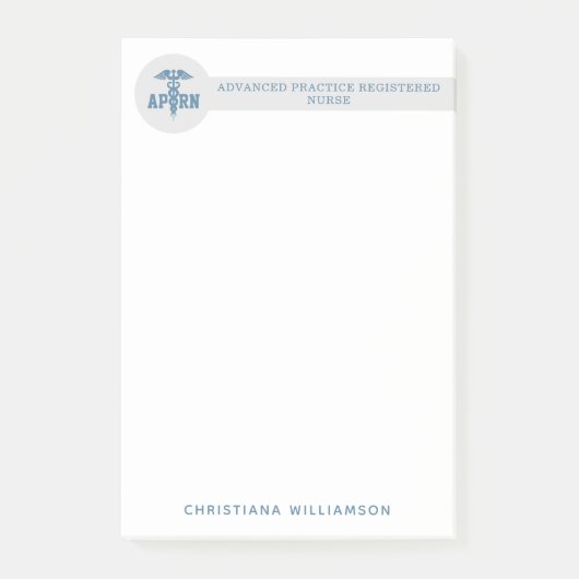 Aangepaste APRN Advanced Practice Registered Nurse Post-it® Notes (Voorkant)