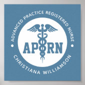Aangepaste APRN Advanced Practice Registered Nurse Poster (Voorkant)