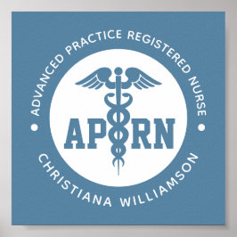 Aangepaste APRN Advanced Practice Registered Nurse Poster
