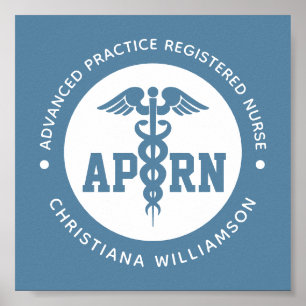 Aangepaste APRN Advanced Practice Registered Nurse Poster