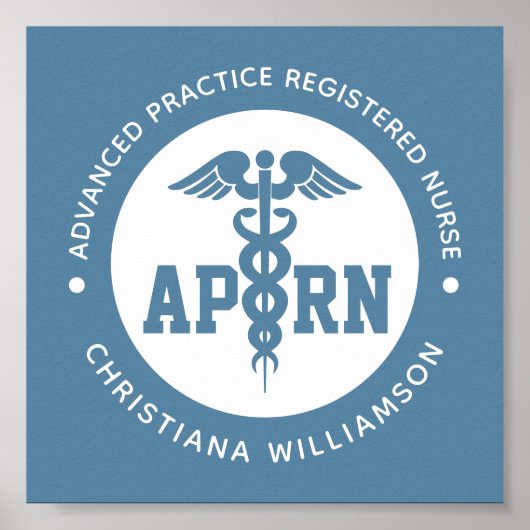 Aangepaste APRN Advanced Practice Registered Nurse Poster (Voorkant)