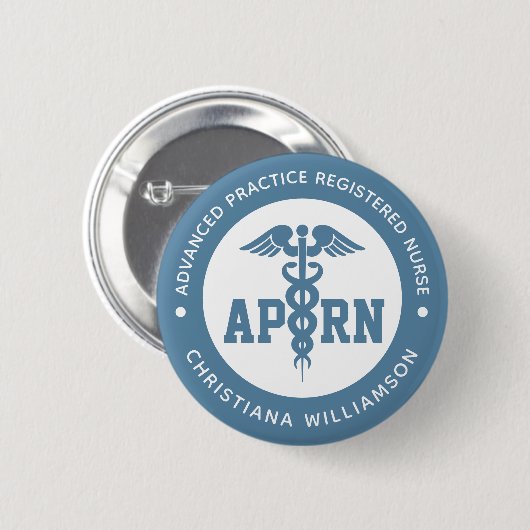 Aangepaste APRN Advanced Practice Registered Nurse Ronde Button 5,7 Cm (Voorkant /achterkant)