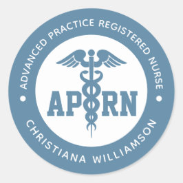 Aangepaste APRN Advanced Practice Registered Nurse Ronde Sticker
