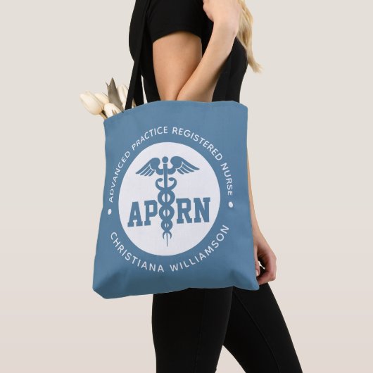 Aangepaste APRN Advanced Practice Registered Nurse Tote Bag (Dichtbij)