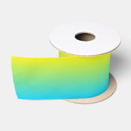 Aangepaste Aqua Blauwe Ombre Satijnen Lint