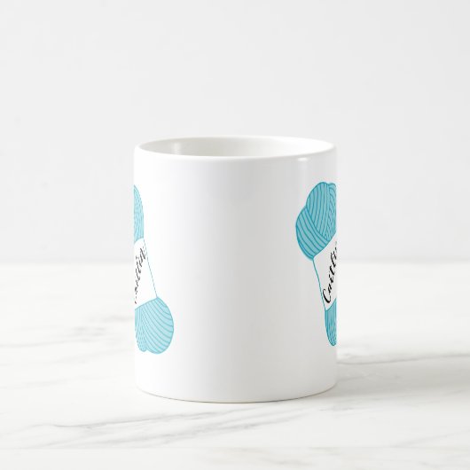 Aangepaste Aqua Blue Skein van de Mok van Yarn (Center)