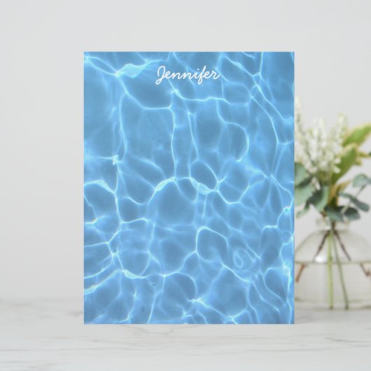 Aangepaste Aqua Blue Swimming Pool Water Foto (Staand voorkant)