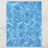 Aangepaste Aqua Blue Swimming Pool Water Foto (Achterkant)