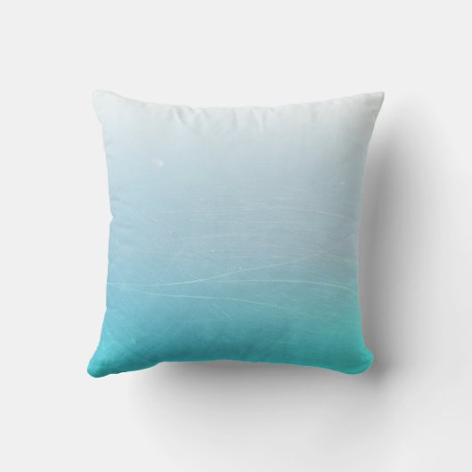 Aangepaste Aqua Blue Wedding Pillow Kussen (Achterkant)