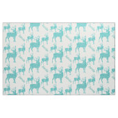 Aangepaste Aqua Deer met Abstract Patroon Stof (Fat Quarter)