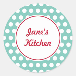 Aangepaste Aqua Keuken Stickers