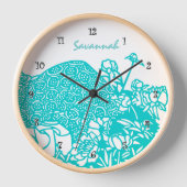 Aangepaste Aqua-klok voor elke kleur (Voorkant)