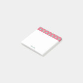 Aangepaste Aqua Polka Dot met kleine sterren Post-it® Notes (Schuin)