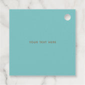 Aangepaste Aqua Sky Hummingbird Bedankjes Labels (Achterkant)