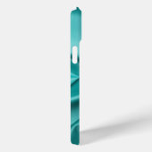 Aangepaste Aqua Turquoise Diamanten Liefde Hart Pa Case-Mate iPhone Case (Achterkant / Rechts)