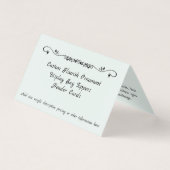 Aangepaste Aqua Vlaams Ornament Kaarten koptekst (Voorkant)