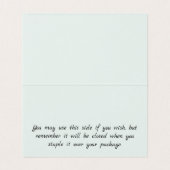 Aangepaste Aqua Vlaams Ornament Kaarten koptekst (Binnenkant ongevouwen)