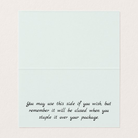 Aangepaste Aqua Vlaams Ornament Kaarten koptekst (Binnenkant ongevouwen)