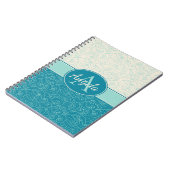 Aangepaste Aqua Waves Notitieboek (Linkerzijde)