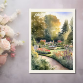 Aangepaste Aquarel Ditton Manor Nikkah Uitnodiging