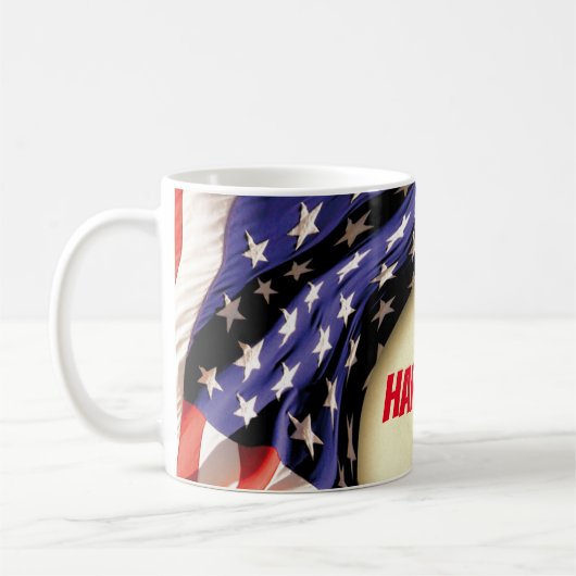 AANGEPASTE ARBEIDSDAG | Vlaggenschets VS Koffiemok (Links)