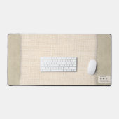 Aangepaste Archivaris Linnen Textuur Specimen Seri Bureaumat (Keyboard & Muis)