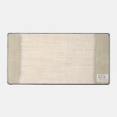 Aangepaste Archivaris Linnen Textuur Specimen Seri Bureaumat (Voorkant)