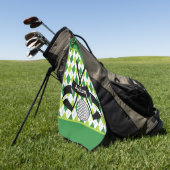 Aangepaste Argyle Groen Golfhanddoek (Groen)