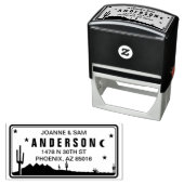 Aangepaste Arizona-licentie Bord Terug Adres Stemp Zelfinktende Stempel (In situ)