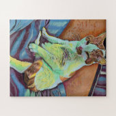 Aangepaste Art Cat Puzzle Legpuzzel (Horizontaal)