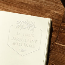 Aangepaste Art Deco Botanische Bibliotheek Boek Ex