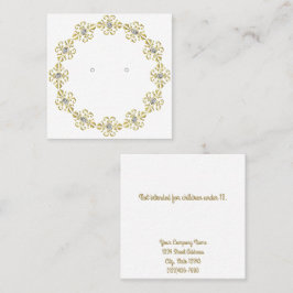 Aangepaste Art Deco "Gold" Wreater Display Kaart Contactkaartje